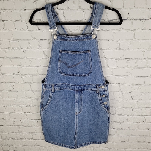 Only Dresses & Skirts - ONLY | Karlie denim Spencer pinafore dress
